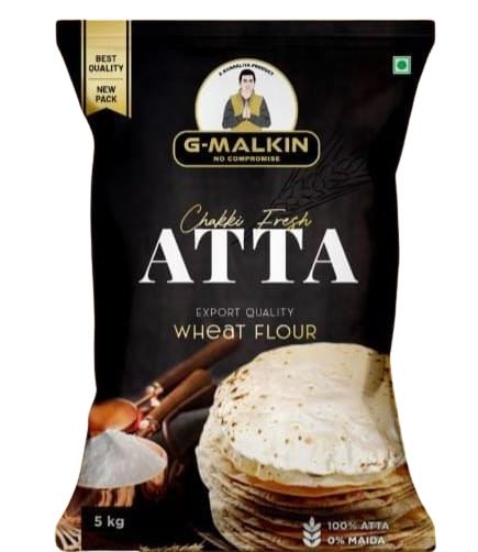 G-Malkin 5KG Chakki Fresh Wheat Flour Pack